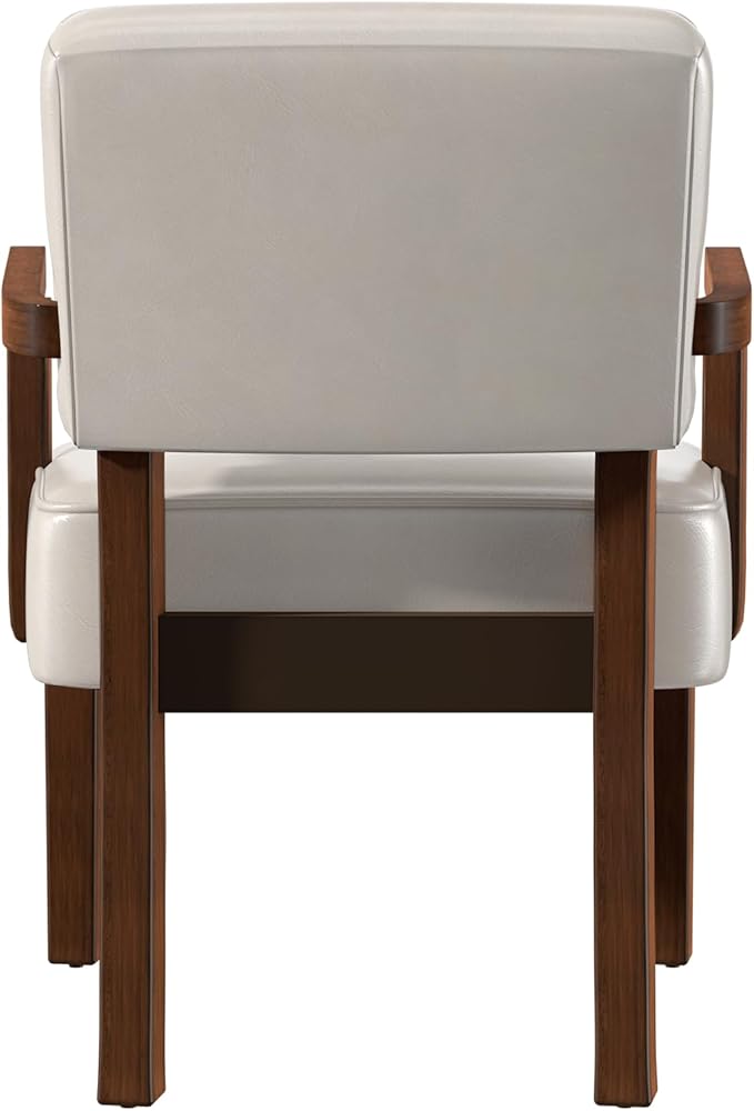 Accent Chair, PU Leather Chair for Living Room Oversized Armchair with Soft Seat and Armrests for Bedroom Dinning Reading Waiting Room (One Chair)