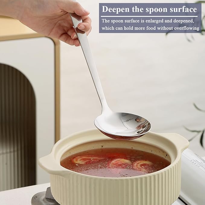 Evanda Kitchen Utensils Set 6pcs, Stainless Steel Cooking Utensils Set, Heavy Duty Kitchen Tools Spatulas Set, Home Essentials Kitchen Gadgets Accessories