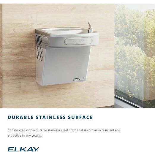 Elkay LZSG8S Wall Mount Single Filtered Drinking Fountain - Stainless Steel