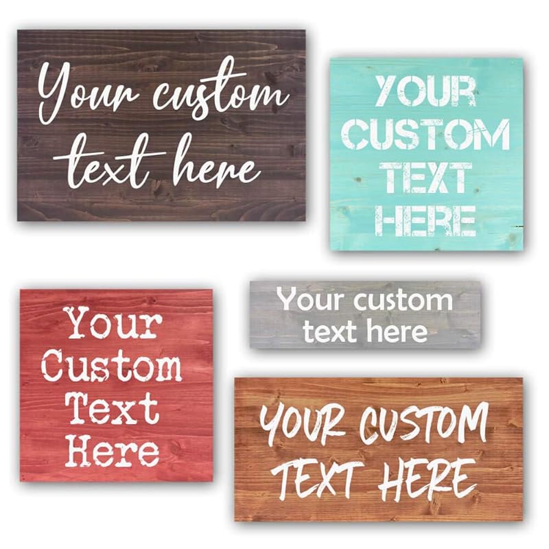 Custom Wood Signs Personalized | Farmhouse Decor | Personalized Signs | Personalized Rustic Wood Signs | Father's Day Gift | Custom Sign | Ready to Hang! (12x20 Inches)