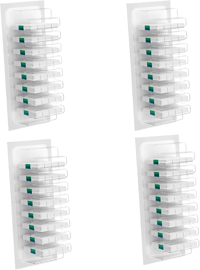 Disposable Toilet Brush with Replaceable Heads, Wall-Mounted Holder, Hygienic Bathroom Cleaning Tool (32 Refills)