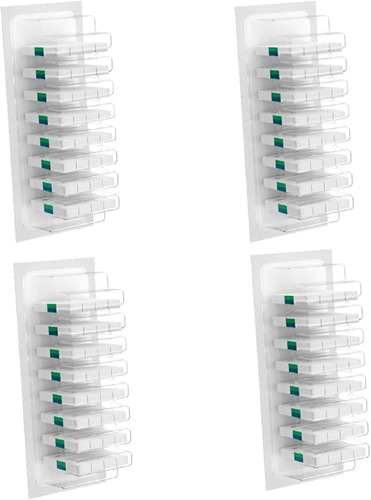 Disposable Toilet Brush with Replaceable Heads, Wall-Mounted Holder, Hygienic Bathroom Cleaning Tool (32 Refills)