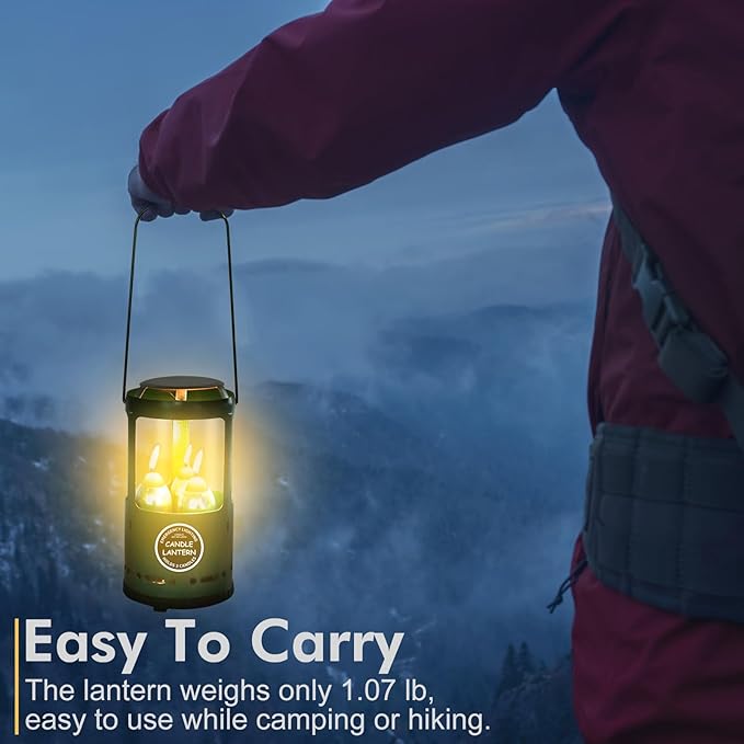 Candle Lantern, Camping Gear for Campers Use, Without Candles