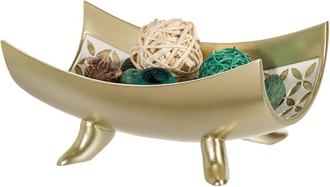 Creative Scents Schonwerk Diamond Lattice Decorative Bowl Table Centerpiece - Home Decor for Living Room, Centerpieces Table Decorations for Dining Room and Coffee Table