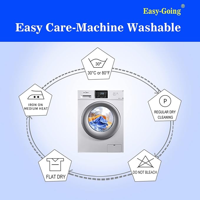 Easy-Going Blackout Curtains for Bedroom, Solid Thermal Insulated Grommet and Noise Reduction Window Drapes, Room Darkening Curtains for Living Room, 2 Panels (42x95 in, White)