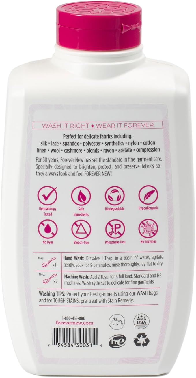 FOREVER NEW Liquid Laundry Detergent - Fabric Care Wash - Unscented, 32 Fl Oz