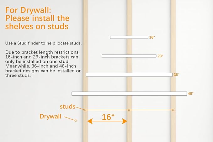 BAYKA Floating Shelves for Wall, 22.5 inches Wall Mounted Rustic Wood Shelves for Bathroom, Bedroom, Living Room, Floating Shelves for Books/Storage/Decor (White,Set of 3)