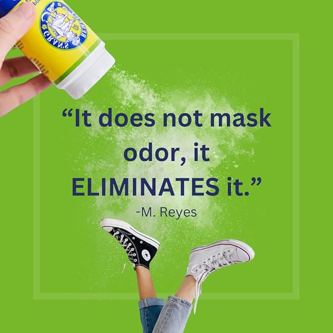 Gran's Remedy Natural Shoe Deodorizer and Foot Odor Eliminator Powder for Men, Women, and Kids, Absorb Sweat and Moisture, Neutralize Smelly Odors, Cooling
