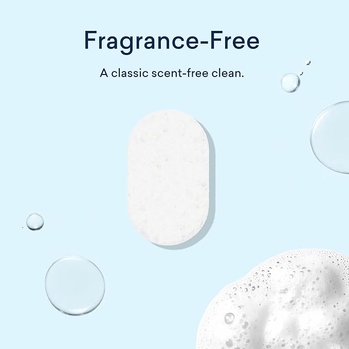 BLUELAND 100% Plastic-Free Dishwasher Detergent Tablets, 36 Count, Free & Clear, Eco-Friendly Dishwashing Pods, Natural, Sustainable