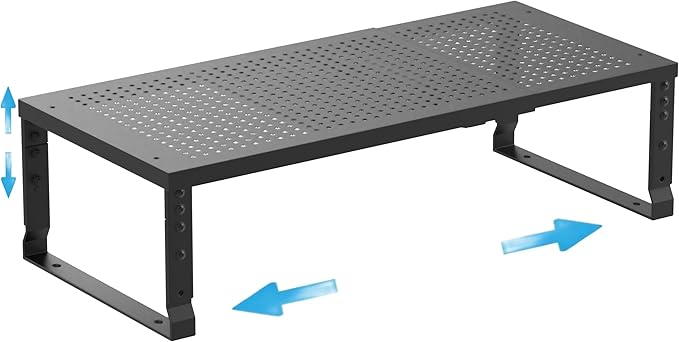 Expandable Spice Rack Kitchen Cabinet Shelf Organizer, Stackable Storage Shelves Racks, Adjustable Counter Shelving for Cabinets, Countertop, Cupboard,Pantry and More(1Pack/Black/Medium)