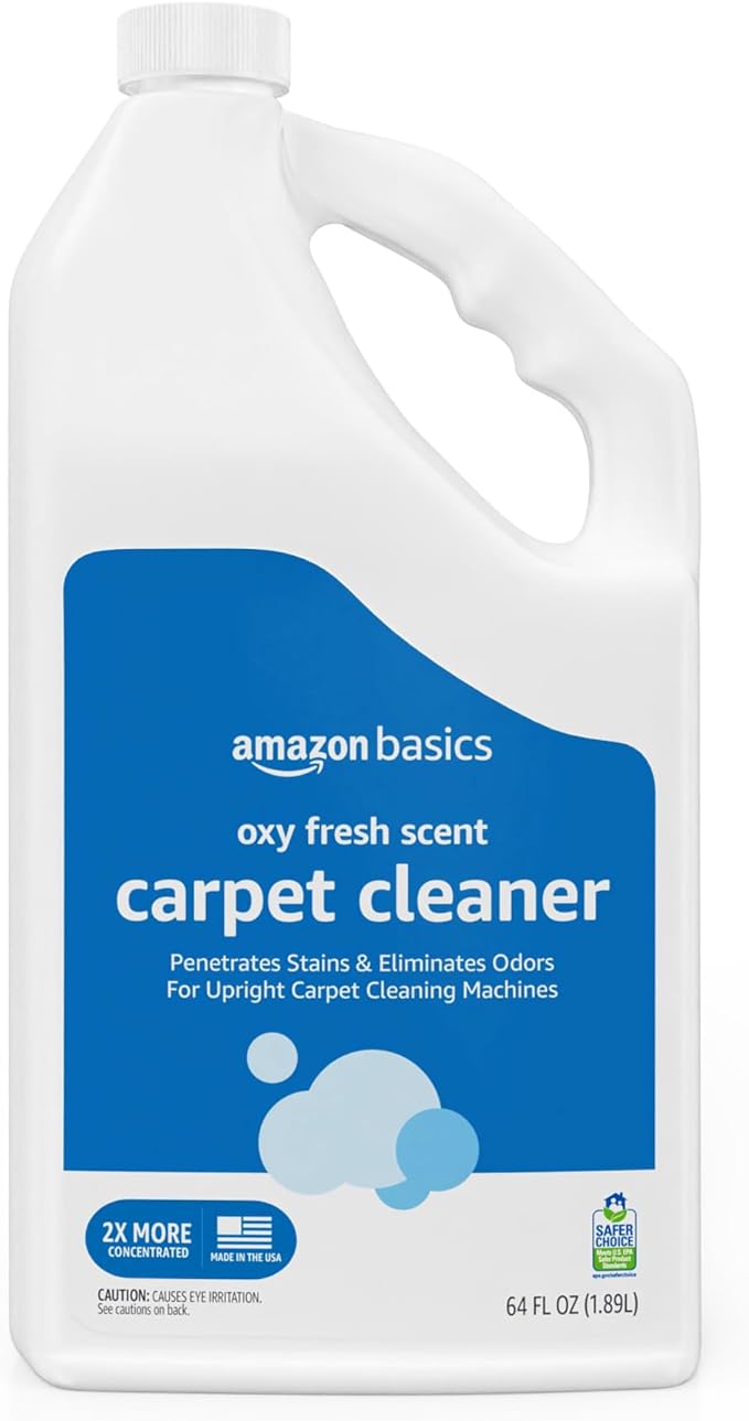 Amazon Basics Carpet Cleaner, Carpet Stain Remover, Fresh Scent, 64 fl oz