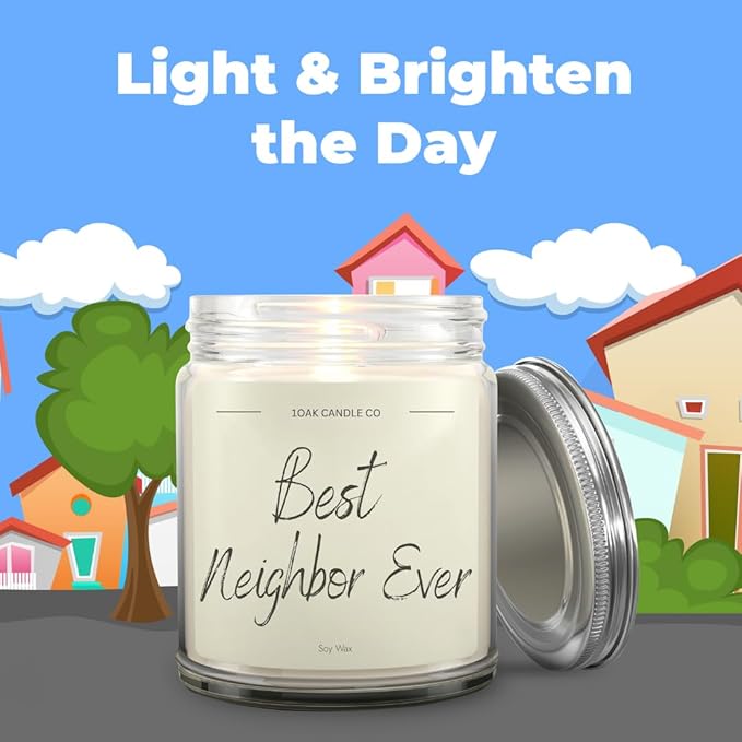 1OAK Vanilla Candle - Best Neighbor Gift for Christmas and Housewarming - Thank You Present for Women and Men
