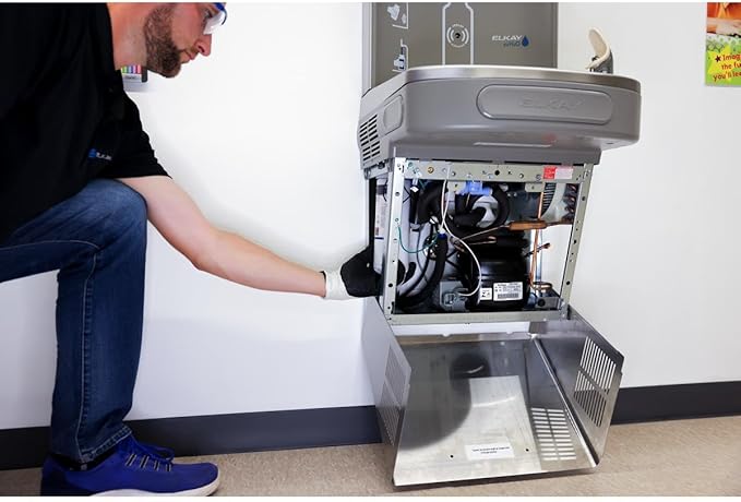 Elkay LZS8WSSP Enhanced Bottle Filler & Single ADA Cooler Refrigerated Stainless High Capacity Lead Drop Down Wrapper