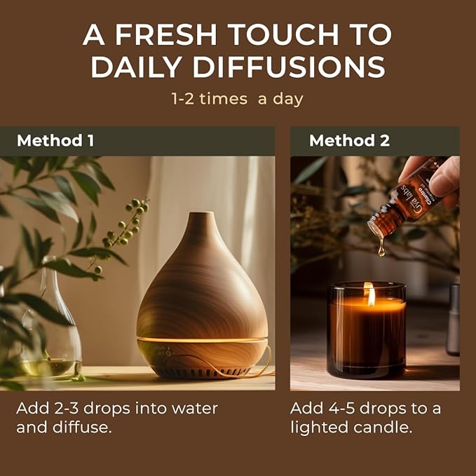 Gya Labs Cilantro Essential Oil for Diffusers - 0.34 Fl Oz - 100% Natural Cilantro Oil for for Skin, Massage, Aromatherapy & Candle Making Scent