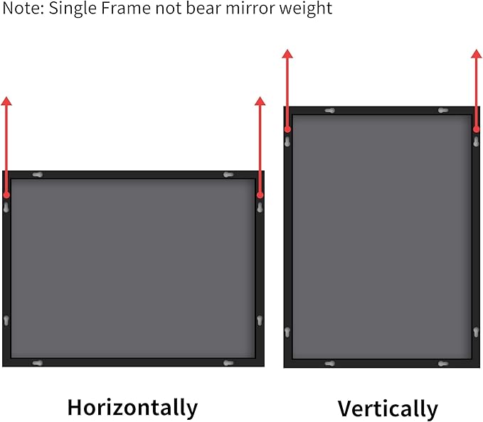 30x72inch Bathroom Mirror, Black Rectangle Mirror with Thin Frame, Large Rectangular Wall Mirror for Bathroom, Living Roomm, Hair Salon, Big Farmehouse Mirror Hang Horizontal/Vertical
