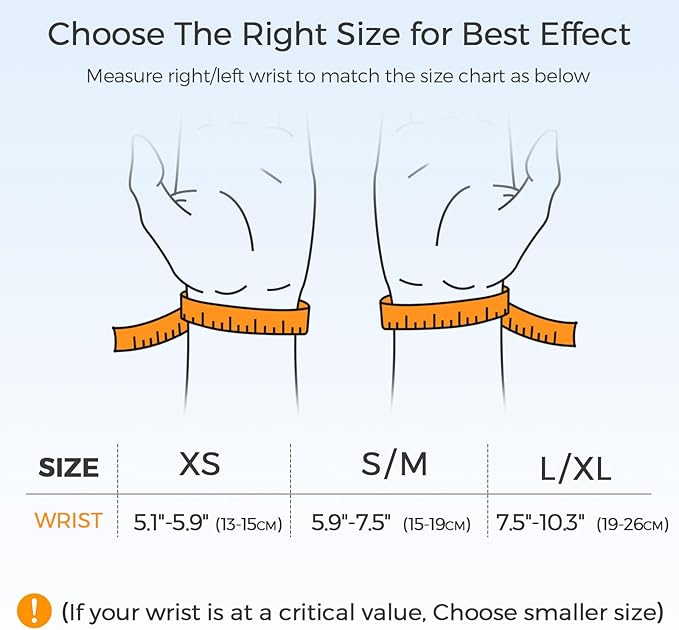 FREETOO Tendonitis Wrist Brace Night Support Fit Left Hand for Work, Pain Relief Wrist Splint for Arthritis, Sprain for Sleeping, Wrist Support Carpal Tunnel Fit Women and Men (L/XL, Black/Grey)