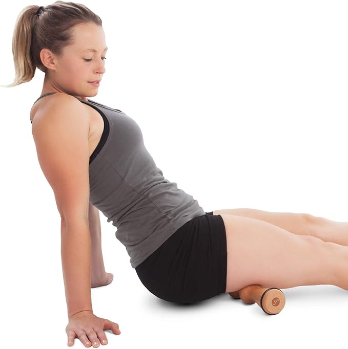 Body Back Wood Back Roller, Spine Stretcher & Aligner, Ma Roller, Back Cracker for Back Pain Relief and Muscle Recovery, Manual Back Massager, Wood Therapy Massage Tool (15 inch)