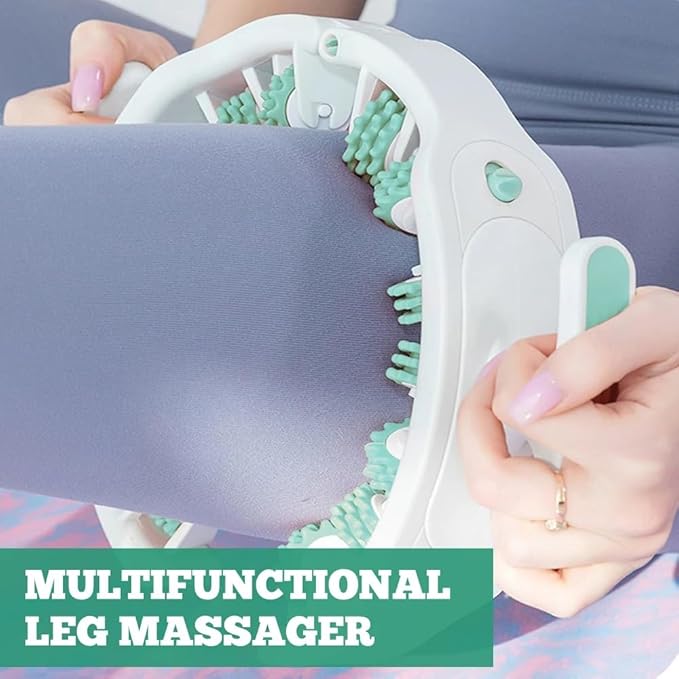 Cellulite Roller for Legs and Arms 2025 New, with Two Removable Handle Design, 360° Anti-Celluliteleg Roller Cellulite Fascia Massage Roller, Deep Tissue Massage Tool for Fat Deposits Reduction Green