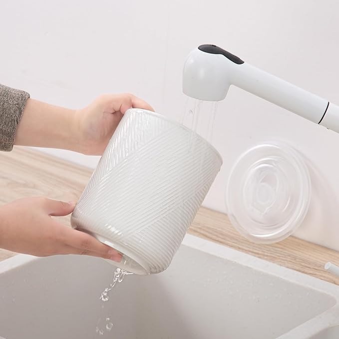 Food Storage Containers with Airtight Lids: Ceramic Canister Sets for Kitchen Countertop - Porcelain Jar for Coffee Tea Flour Sugar Rice Cookies Candy - White (42 oz)