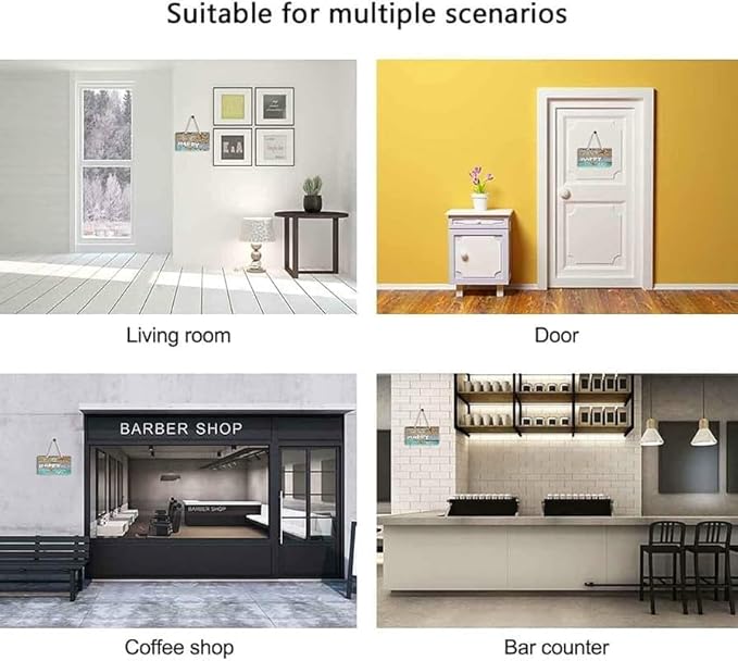 Farmhouse Bathroom Sign, Wash Your Worries Away, Rustic Wooden Bathroom Wall Art Decor, Inspirational Signs Bath Wall Hanging Art Home Decor (Wash) 4x16 Inch