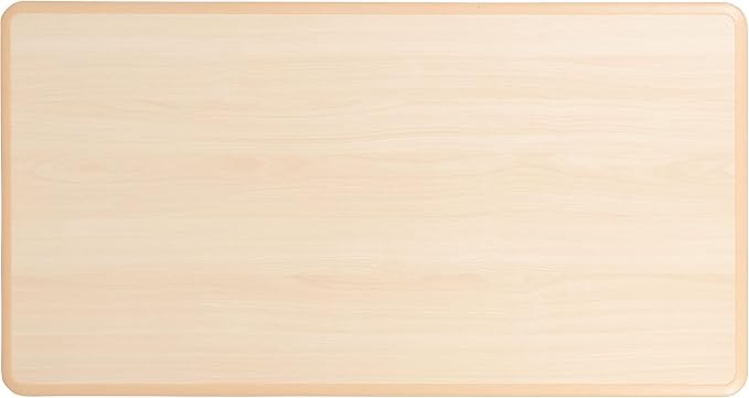 Flash Furniture Wren Adjustable Classroom Activity Table for School and Home, Plastic Activity Table for Kids, 23.625" W x 47.25" L, Natural