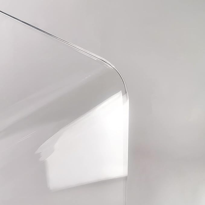 Acrylic Console Table, 37.5” L Thick Modern Entryway Table for Hallway, Living Room, Clear Acrylic Desk, 37.5” W x 29.25” H x 15.25” D, 220LBS Weight Capacity.