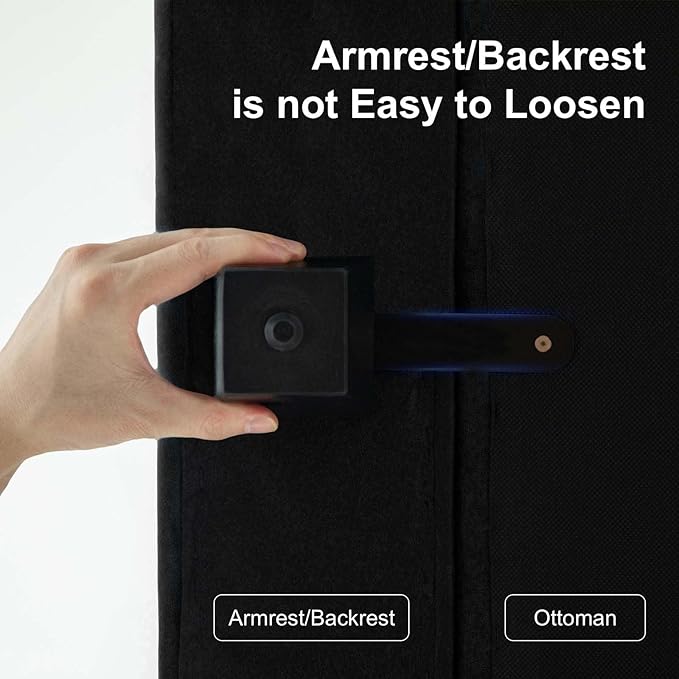Belffin Modular Sofa Armrest Backrest Module for Modular Sectional Sofa Couch Side Armrest, Backrest Velvet Black
