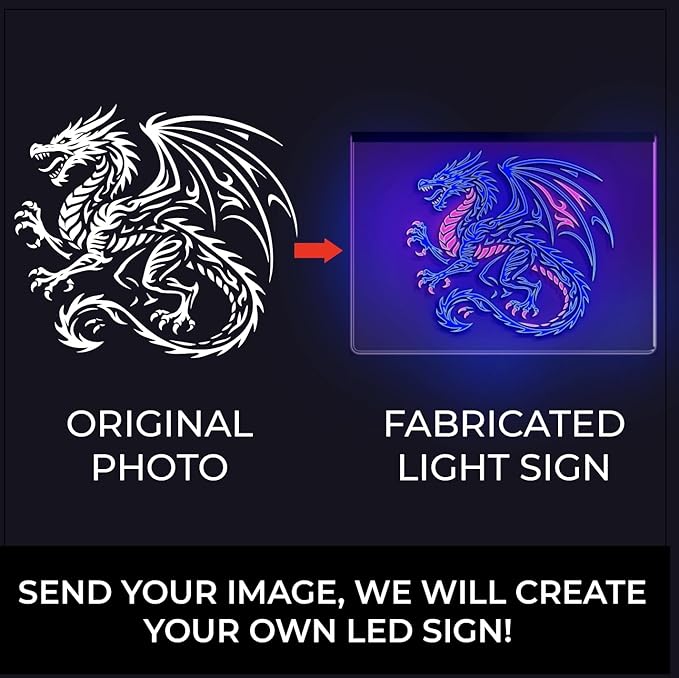 Custom Bar Neon Sign Personalized Logo Name Established Year Garage Signs for Men Home Bar Open Workshop Coffee Lounge Decor LED Lights Night Club Poker Billiards Gifts