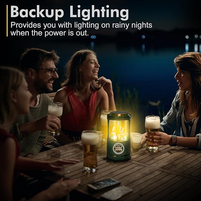 Candle Lantern, Camping Gear for Campers Use, Without Candles