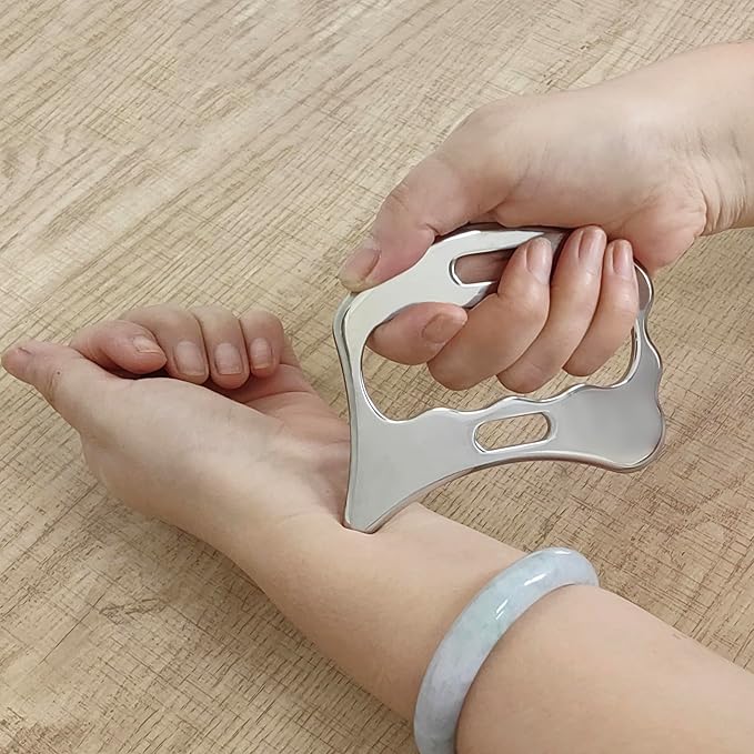 BYYDDIY Stainless Steel Gua Sha Muscle Scraper Tools Kit, Scraping Massage Tool,Massage Scraper Tools for Physical Therapy (M-SD2)