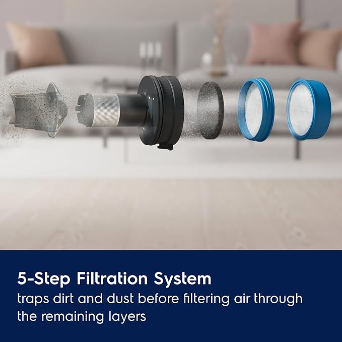 Electrolux WellQ7 Pet Cordless 2-in-1 Vacuum Cleaner with Motorized PetPro+ Nozzle for Easy Pet Hair Removal, 50-Minute Run Time, 2 Power Modes, Indigo Blue