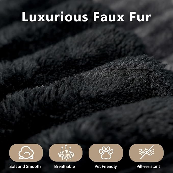 118" Cloud Couch Modular Sectional Sofa for Living Room,Modern Sofa with Deep Seat，U-Shape Boneless Couch with 2 Ottoman,Comfy Upholstered Corduroy Couches for Apartment, Studio, Office,Bedroom，Black