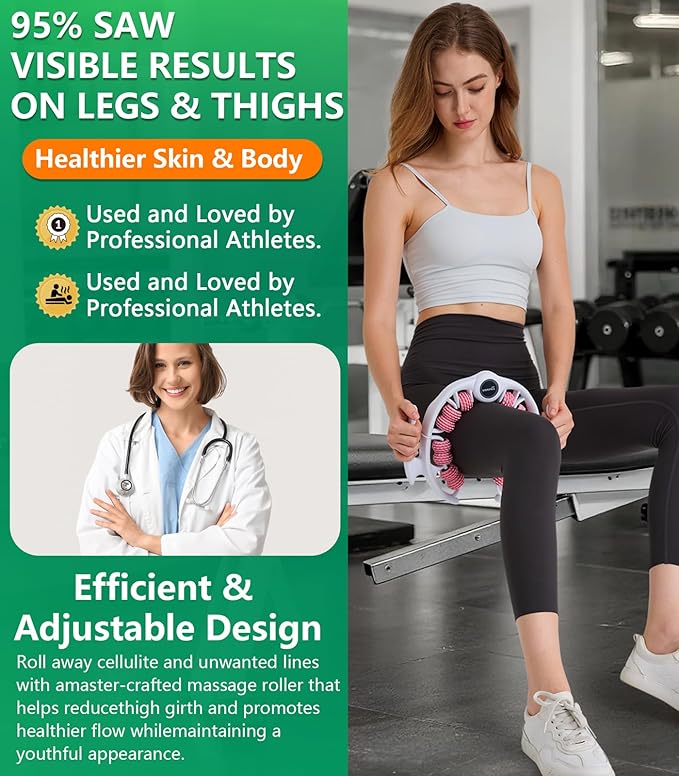 Cellulite massage tool | 360°removable cellulite remover for legs & Lymphatic Drainage Massager | Fascia Blaster for Contoured & Smoother Skin,Tool for Sore Arms, Legs, Stomach & ButtocksGreen