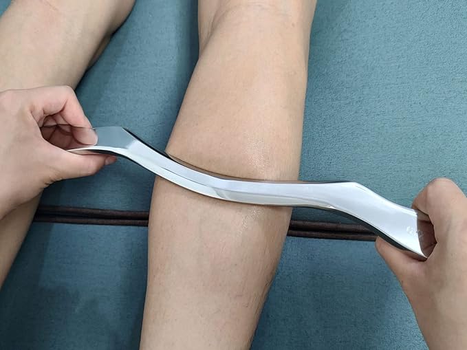 4 in 1 Muscle Scraper Stainless Steel Gua Sha Massage Tool Set with Bag,IASTM Scraping Tools for Muscle Treatment