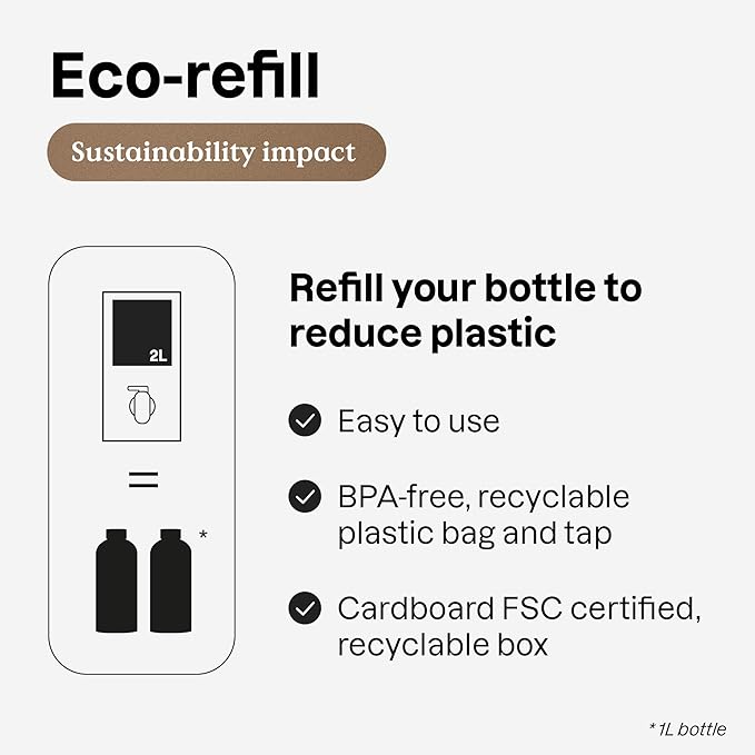 ATTITUDE Fabric Softener with Essential Oils, Vegan, Plant and Mineral-Based Ingredients, HE, Refillable Aluminum Bottle, 40 Loads, Geranium and Lemongrass, 33.8 Fl Oz