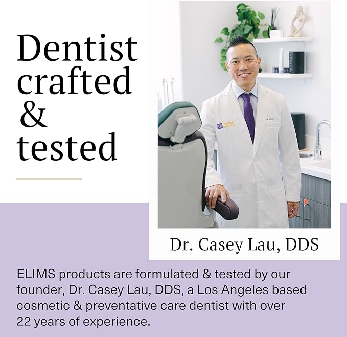 ELIMS Travel Size Nano Hydroxyapatite Toothpaste Fluoride Free - Xylitol Remineralizing Toothpaste for Whitening Sensitive Teeth - Orange Pineapple Mint Toothpaste for Adults & Kids 1oz