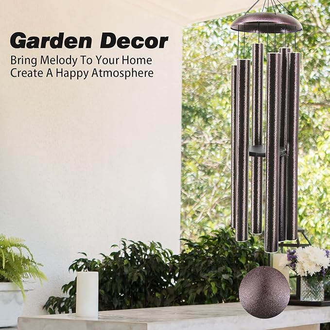 ASTARIN 60" Extra Large Outside Metal Wind Chimes with Deep Tone, Outdoor for Patio Balcony Garden Yard Decoration