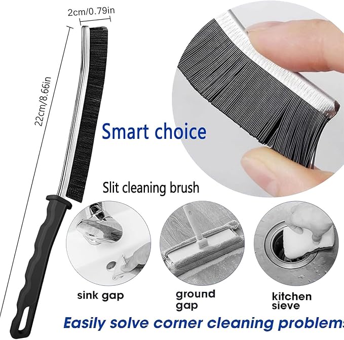 Gap Cleaning Brush, Dead Corners Multifunctional Brushes,Bathroom Crevice Gaps Cleaning Brush，Clean The Dead Corners of Bathroom Kitchen Tiles for Bathroom Kitchen Tiles Window Slots (5pcs)