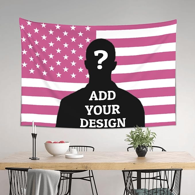 Custom Tapestry For Wall Bedroom Custom Backdrop Personalized Image Text Photo Customized Funny Tapestry Banners And Signs Mother's Day Vertical Tapestrys
