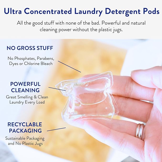 Clean People Laundry Detergent Pods - Recyclable Packaging, Hypoallergenic, Stain Fighting - Ultra Concentrated, Laundry Soap (384 Count, Fresh Scent)