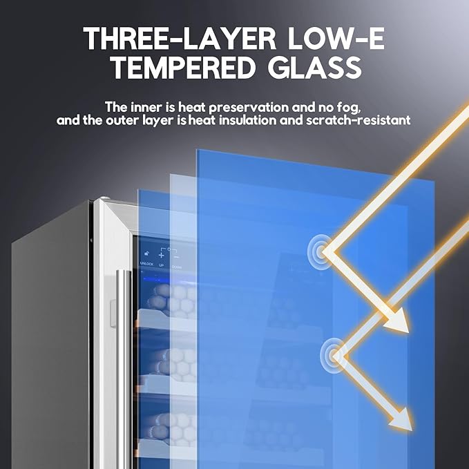 Electric Cigar Humidor Cabinet 88L, Tylza Electric Humidors for Cigars with Temp & Humidity Control, Silent Compressor, Reversible Door, Refrigerator, Cigar Humidors with Cedar Wood Shelves, 546 Count