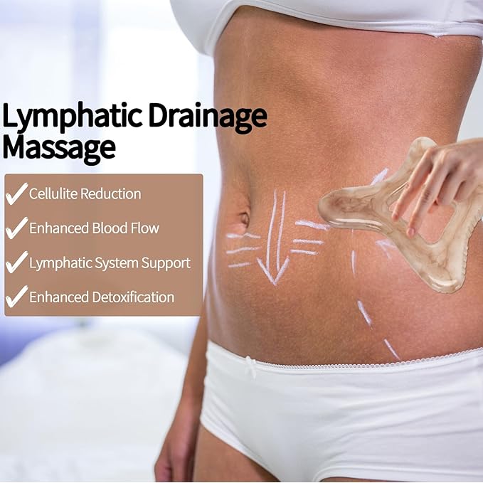 Body Gua Sha Tool Large Gua Sha Body Tool Cellulite Massage Tool (Resin) Lymphatic Drainage Tool Guasha Tool for Face, Back, Legs, Women's Body Shaping Tools