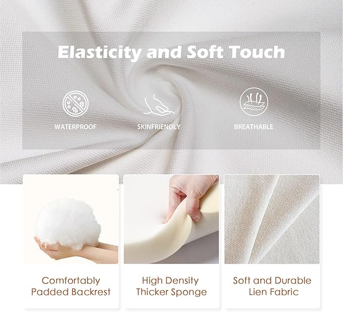 BestMassage | Recliner Chair | No Massage Function | Textile Beige | with Lumbar Support, Adjustable Push Back, Wide Armrests, Footrest & Padded Seat | Easy Assembly | for Living Room, Home Theatre