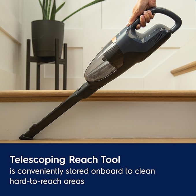 Electrolux WellQ7 Cordless 2-in-1 Vacuum with High Suction Power and 5-Step Filtration System, 50-Minute Run Time, 2 Power Modes, Denim Blue