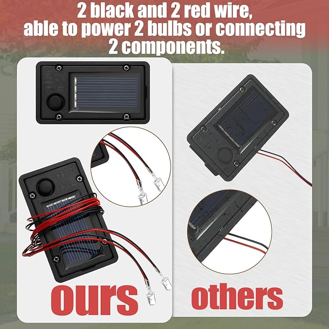 12 Pcs Solar Lantern Light Replacement Tops Parts for Outdoor Waterproof LED Panel Battery Box Replacement Solar Light Parts for Outdoor DIY Lanterns Garden Patio Decor