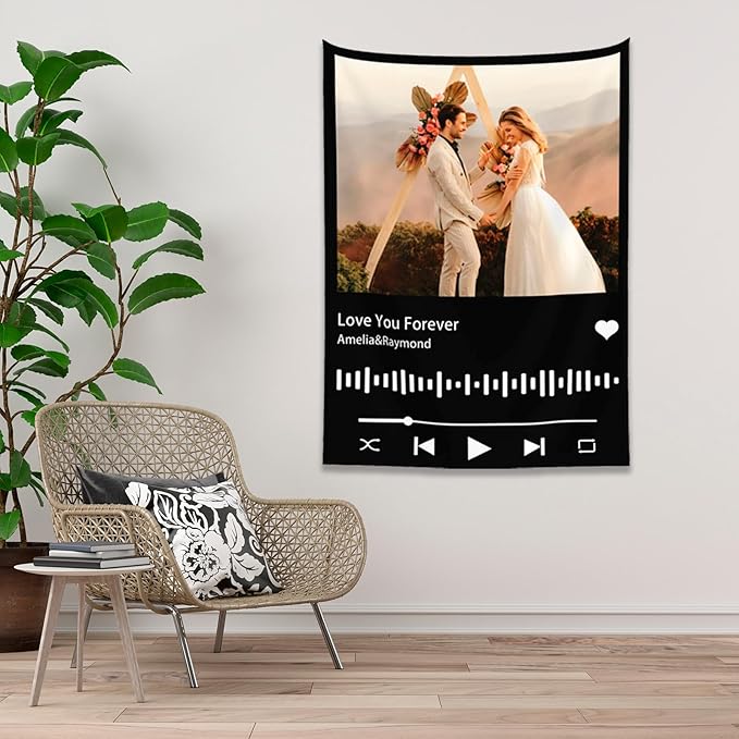 Custom Tapestry For Wall Bedroom Custom Backdrop Personalized Image Text Photo Customized Funny Tapestry Banners And Signs Song Vertical Tapestrys