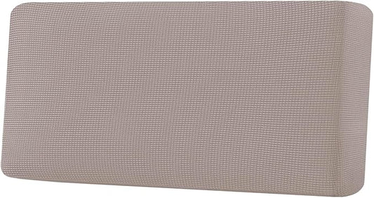 H.VERSAILTEX Super Stretch Individual Seat Cushion Covers Sofa Covers Couch Cushion Covers Slipcover Sets Thick Jacquard Textured Twill Fabric (1 Piece Sofa Cushion Cover, Sand)