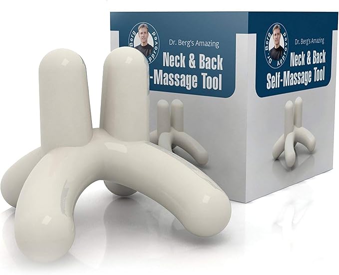 Dr. Berg Body, Neck & Back Self-Massage Tool - Comes with an Instructions Manual & Access to How-to Online Videos