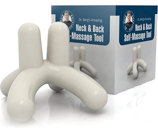 Dr. Berg Body, Neck & Back Self-Massage Tool - Comes with an Instructions Manual & Access to How-to Online Videos