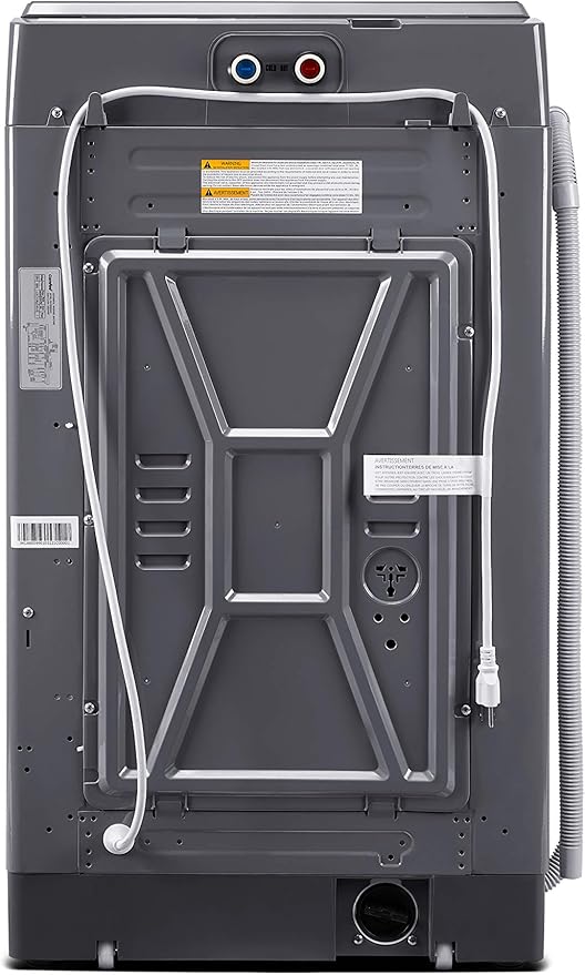 COMFEE’ 1.6 Cu.ft Portable Washing Machine, 11lbs Capacity Fully Automatic Compact Washer with Wheels, 6 Wash Programs Laundry Drain Pump, Ideal for Apartments, RV, Camping, Magnetic Gray